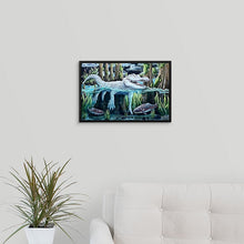 Load image into Gallery viewer, "Floating Through" canvas print