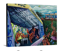 Load image into Gallery viewer, "Jazz Fish" canvas print